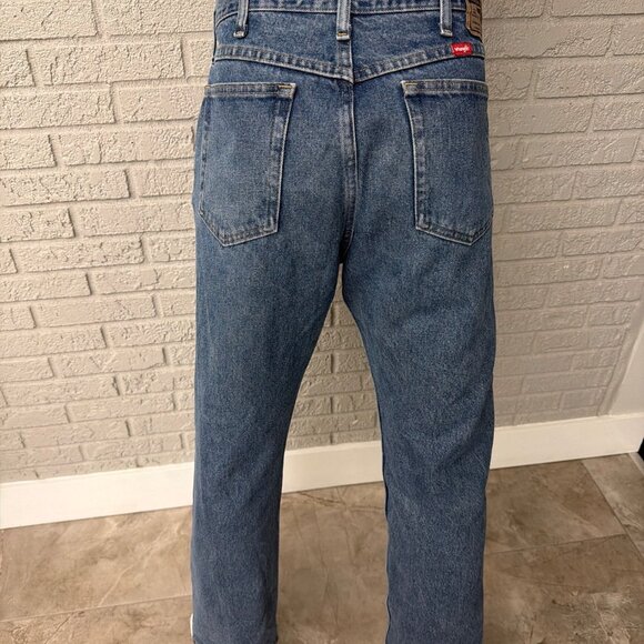 Wrangler Men’s Regular Fit Straight Leg Medium Wash Denim Jeans Size 36 x 30 - Picture 4 of 7